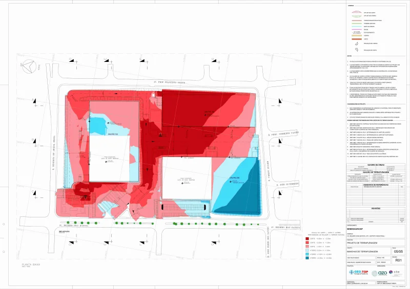 Imagem ilustrativa de Projeto de terraplenagem corte e aterro